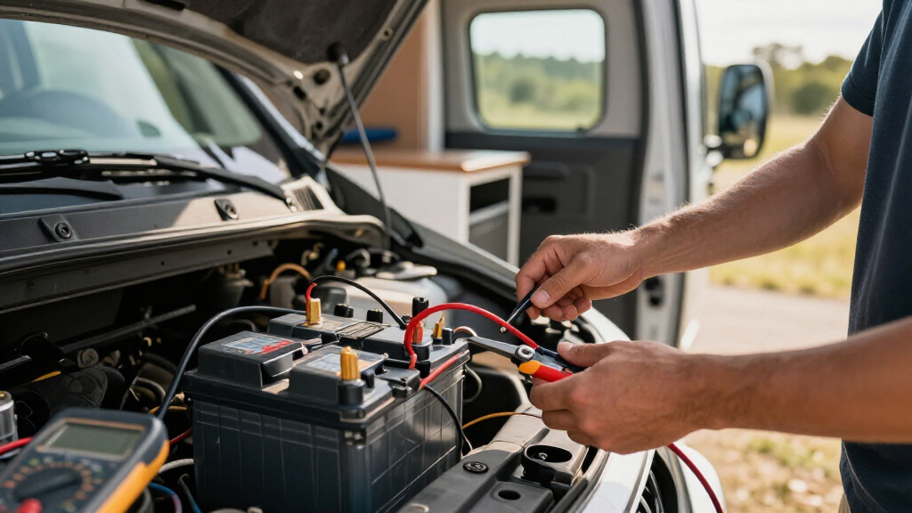 camper van dual battery charging system