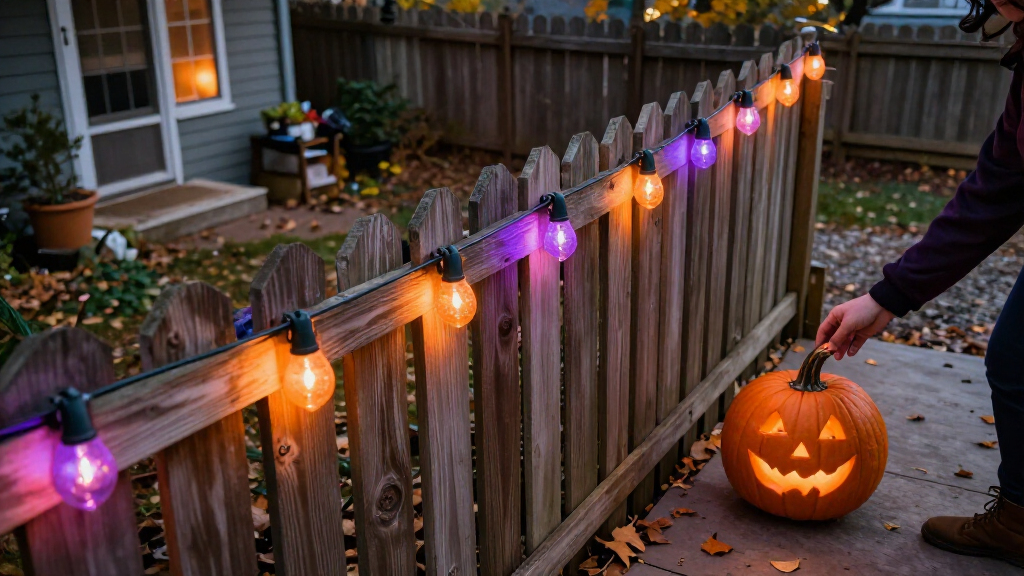 Halloween outdoor string lights