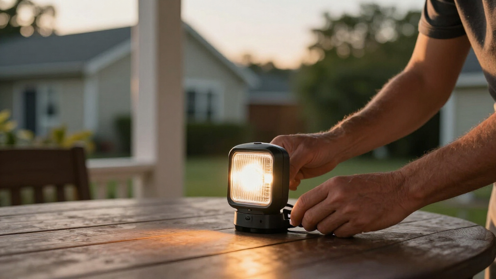 solar-powered emergency lights