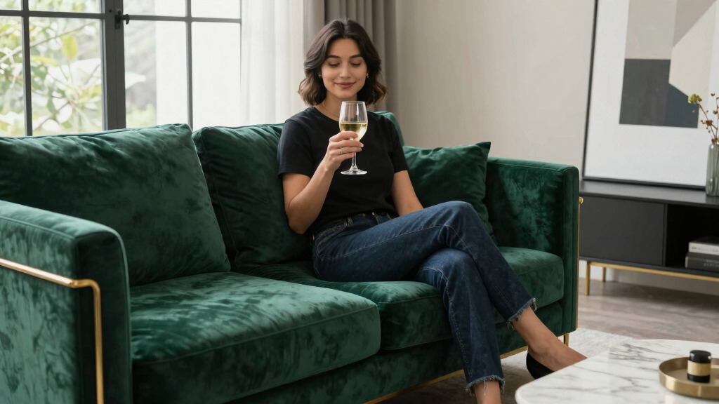 luxury velvet sofa sets