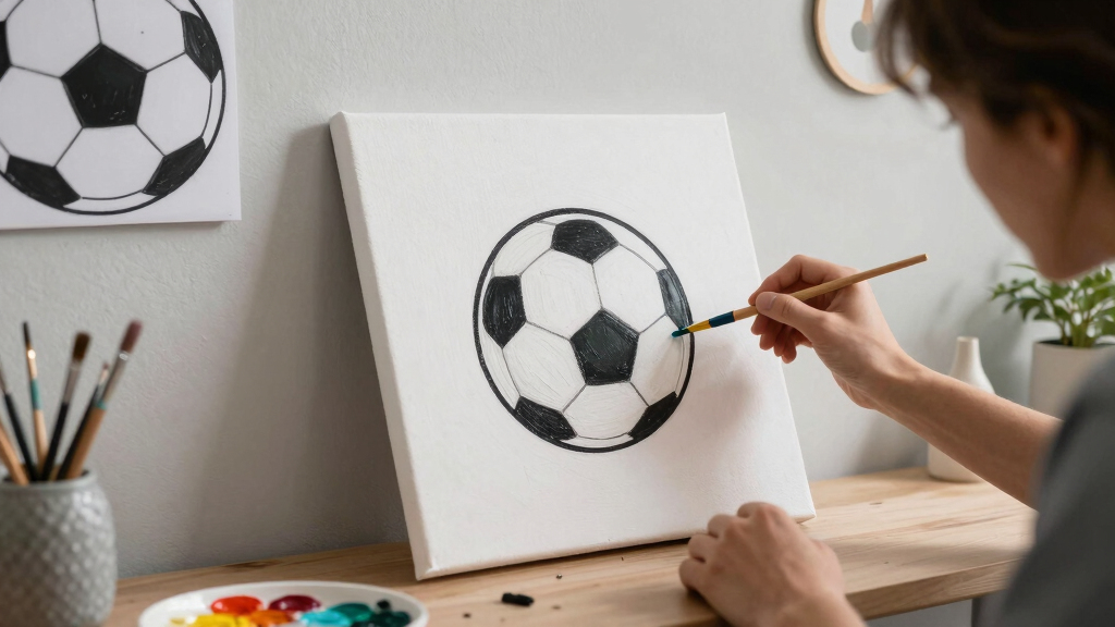 soccer-themed wall art