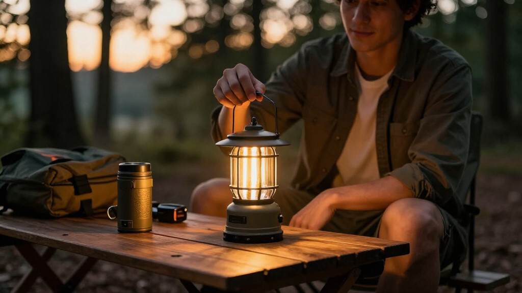 solar-powered camping lanterns