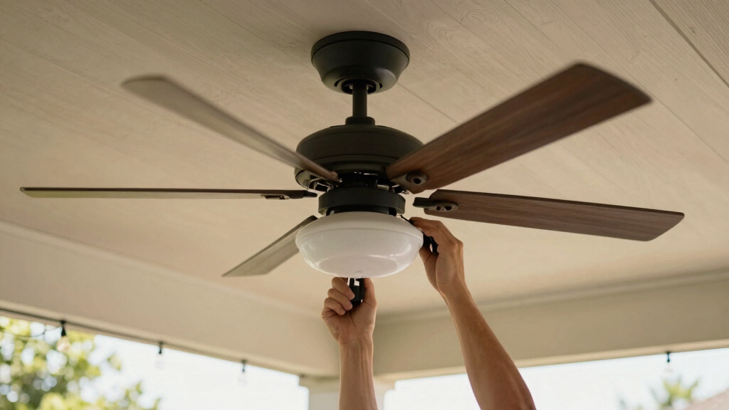 outdoor ceiling fans with dimmable lights