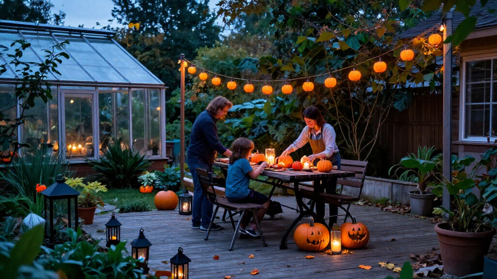 outdoor Halloween party decorations