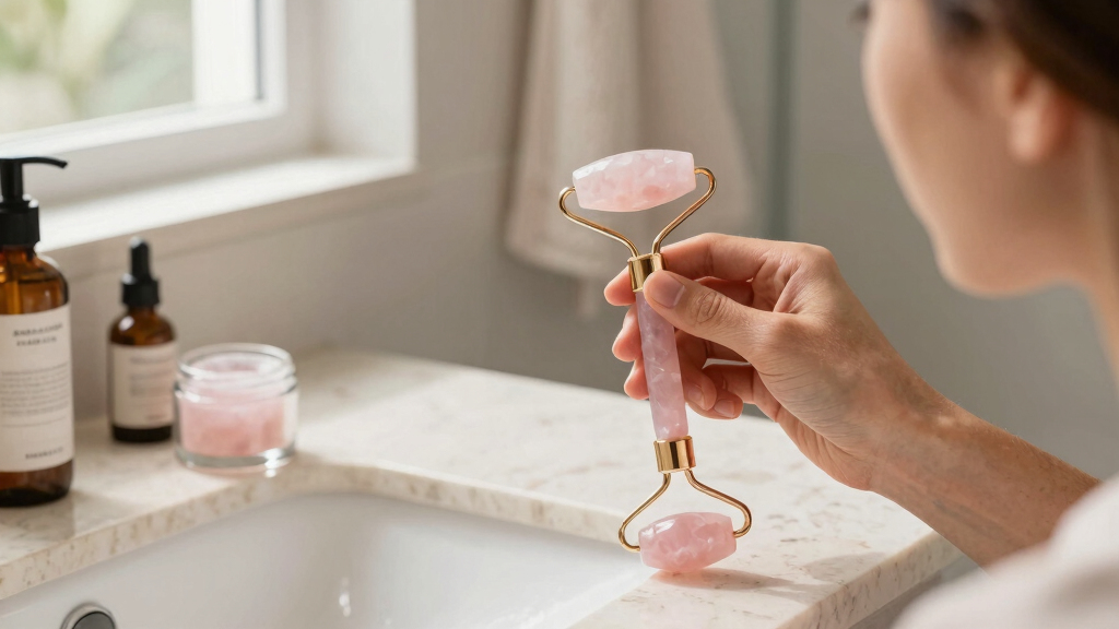 rosequartz facial rollers