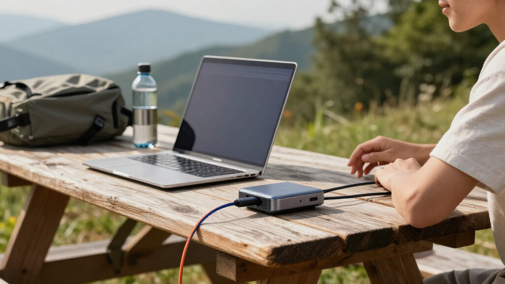 compact travel docking station for usb c laptops