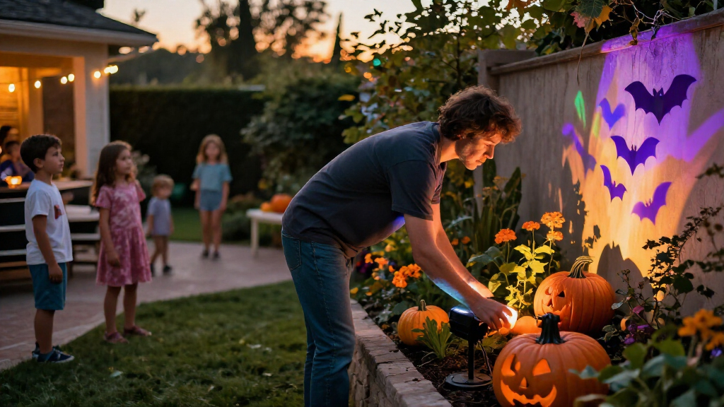 halloween outdoor projector lights