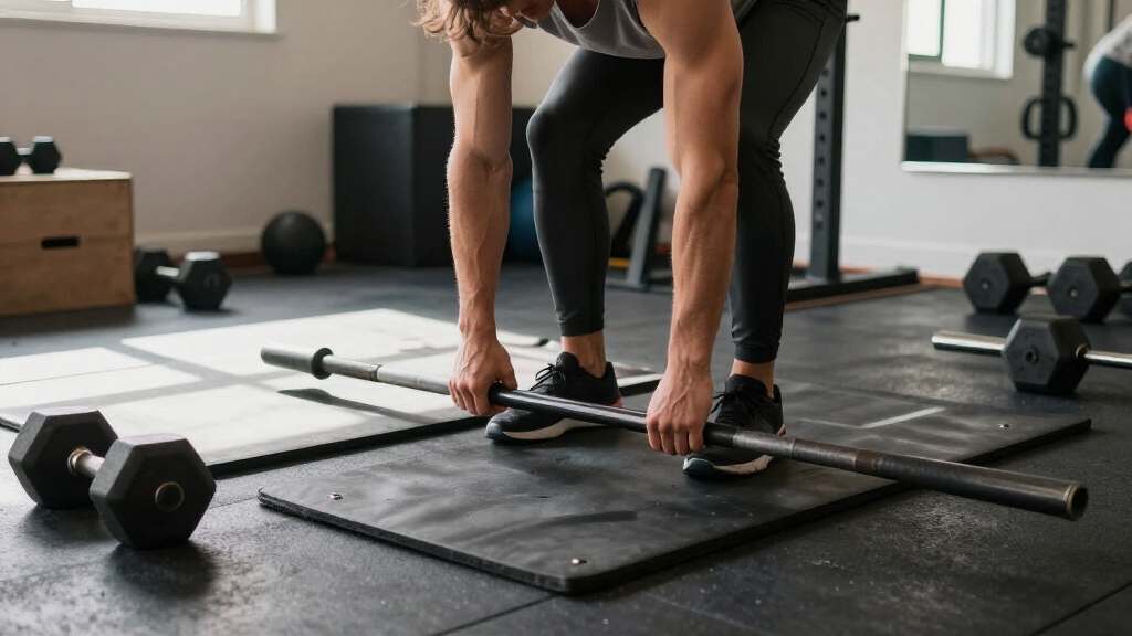 open trap bar for home gym