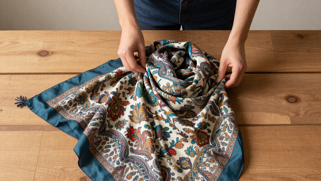 boho travel scarf large