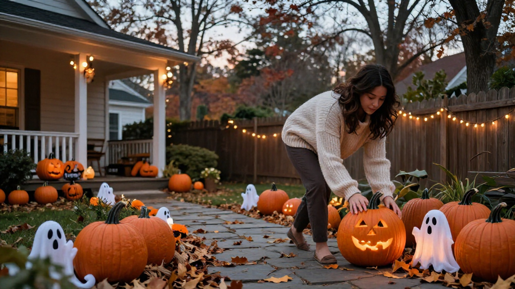 Halloween yard decorations