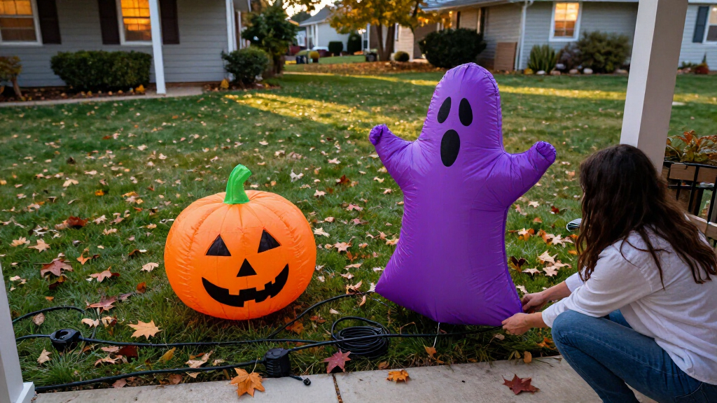 inflatable Halloween yard decorations