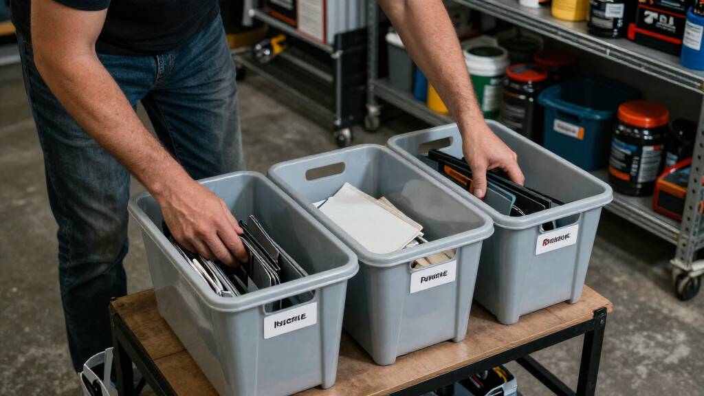 garage organization storage bins