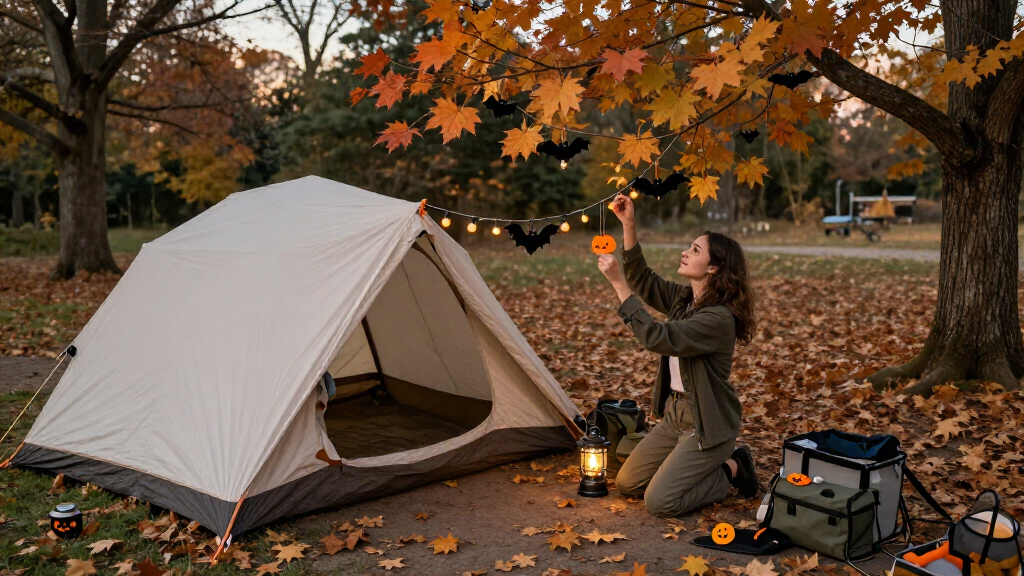 halloween camping decorations