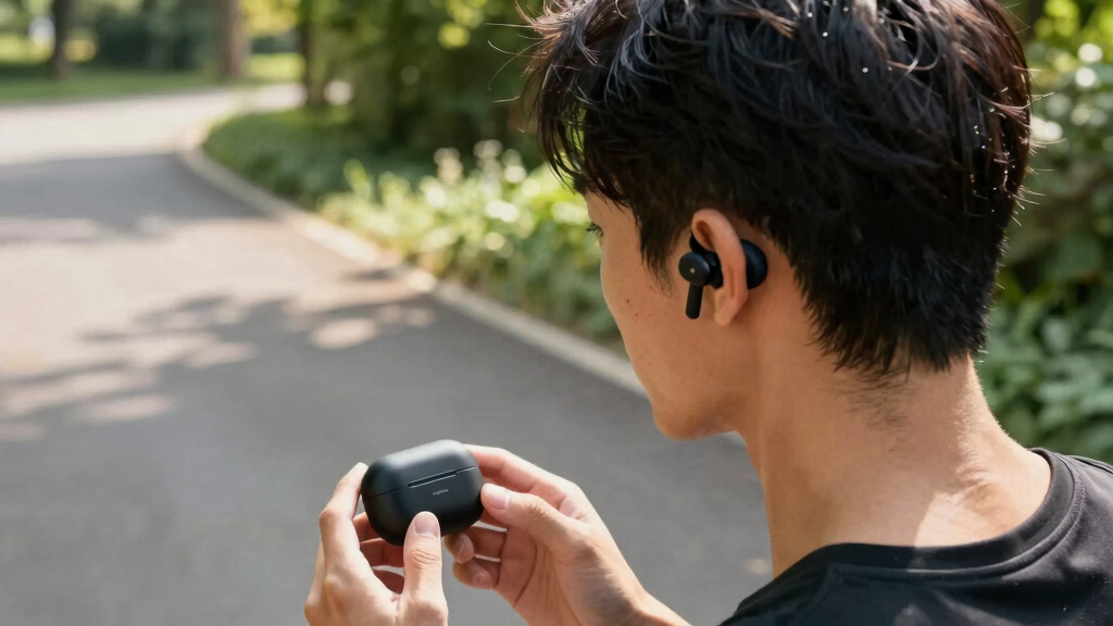 wireless Bluetooth earbuds