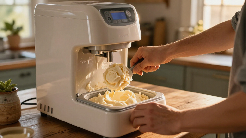 ice cream maker with compressor