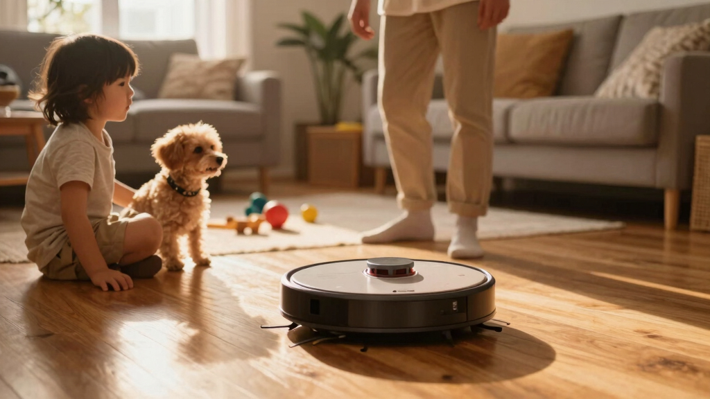 robot vacuums with kids and pet safe design