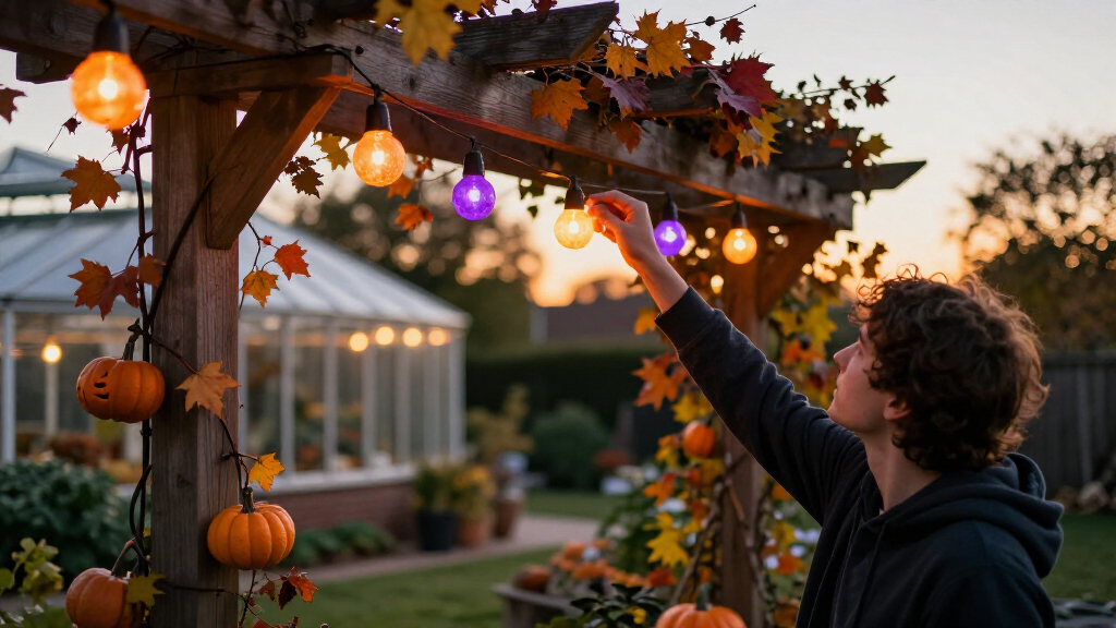 Halloween outdoor string lights