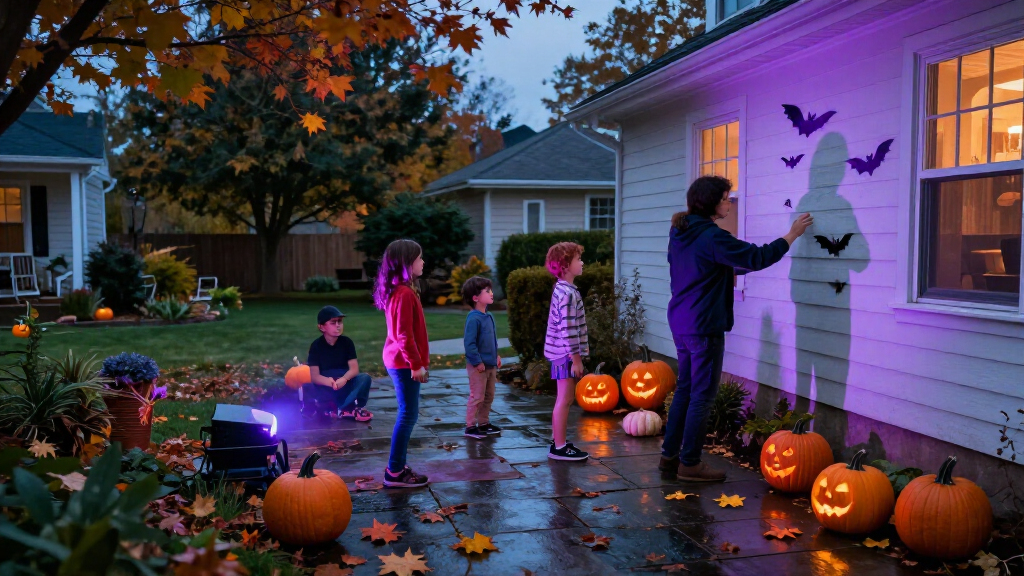 outdoor Halloween light projectors