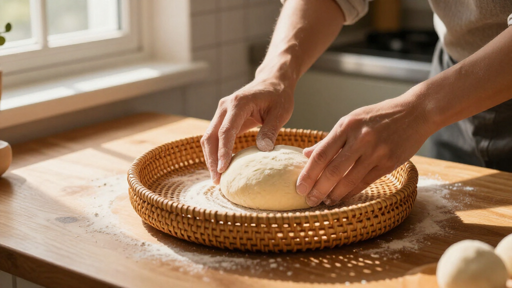 proofing basket for pizza dough