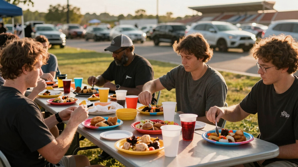 large outdoor tailgating tables