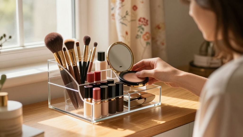 makeup organizers and storage