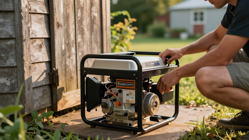 briggs stratton generator shed