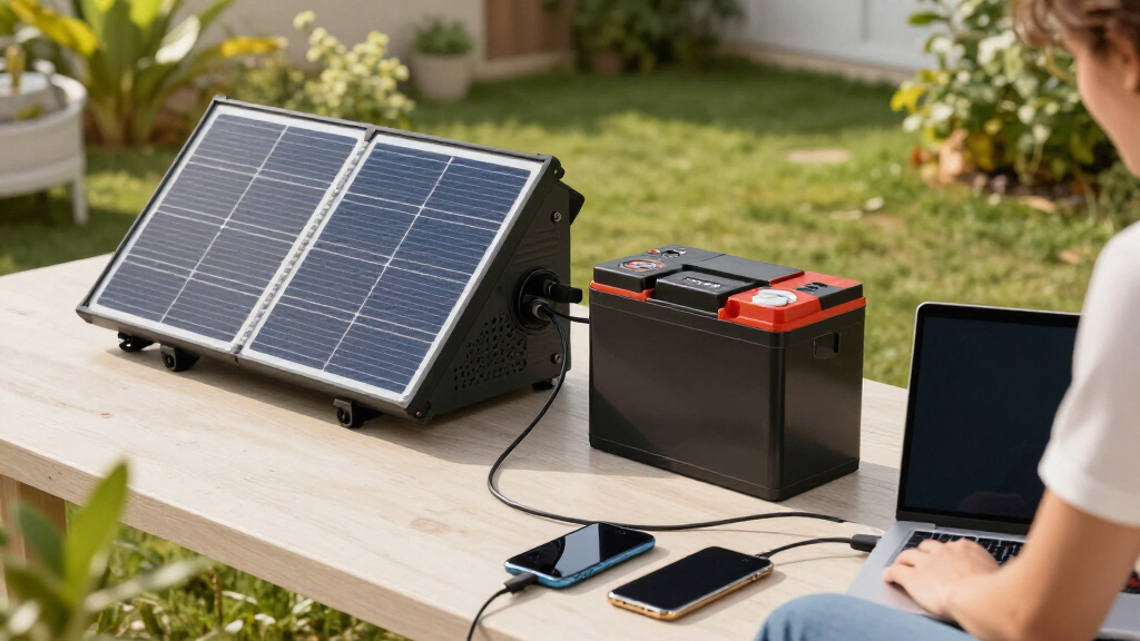 solar generator kit with panels and battery