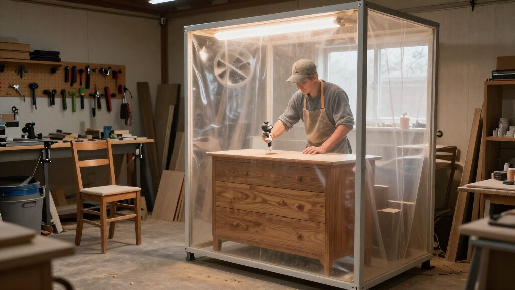 portable spray booth for furniture