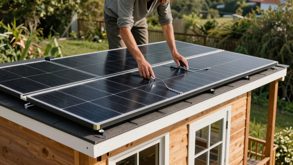tiny house portable solar panels