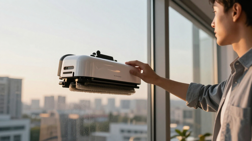 robot window cleaner for office buildings