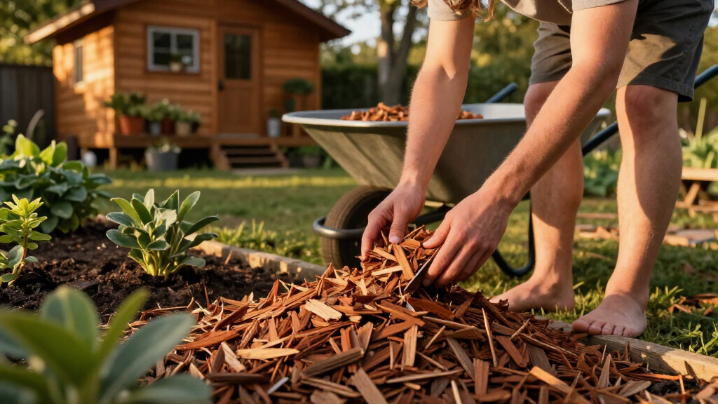natural cedar mulch chips
