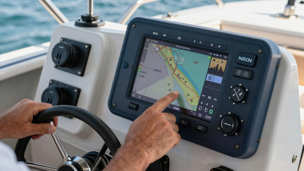 marine chartplotter with nmea