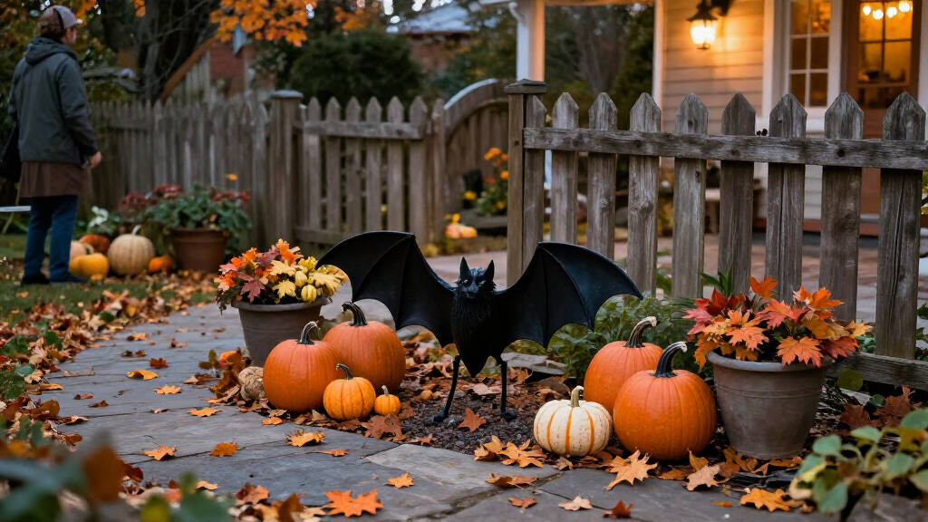 Halloween outdoor garden sculptures