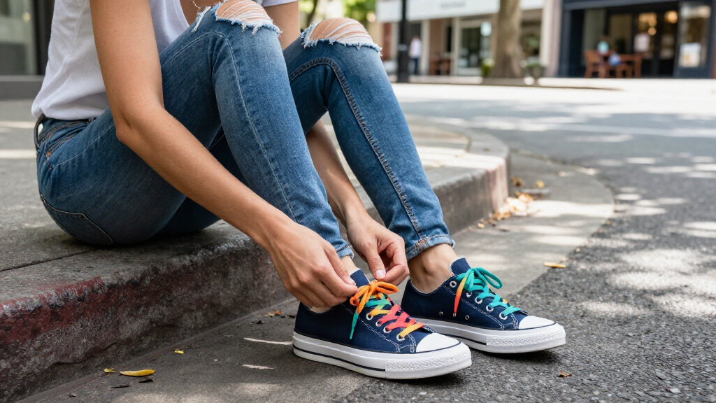 best trendy jeans and shoes