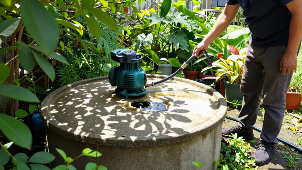 sump pump for rainwater collection tank