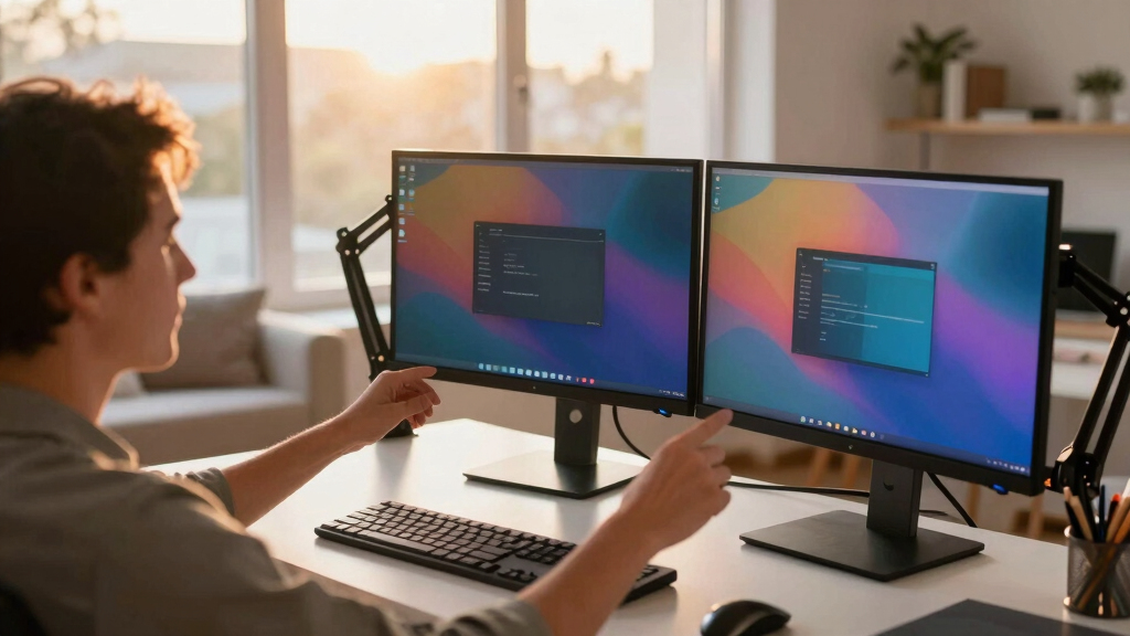 dual monitor arms