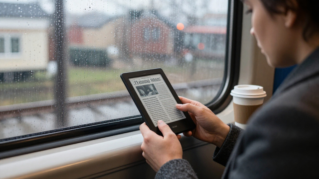 Kindle e-readers for news