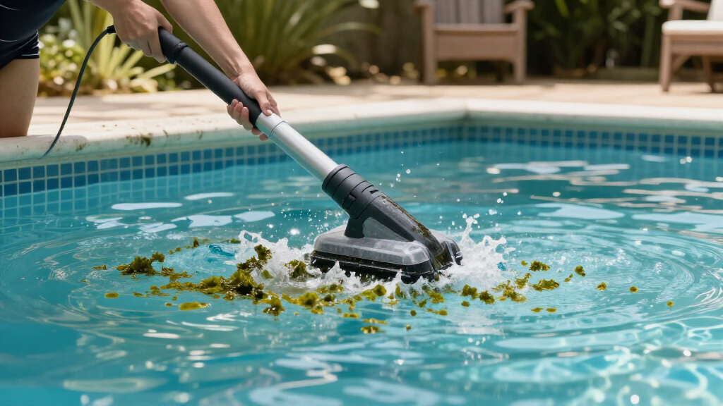 cordless pool vacuum for algae