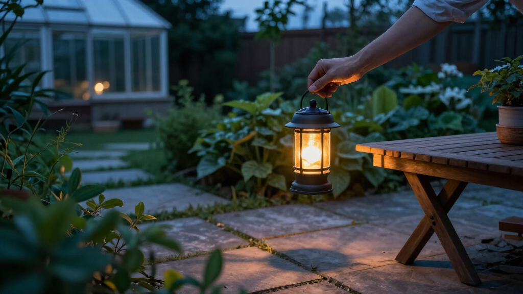 solar powered garden lanterns