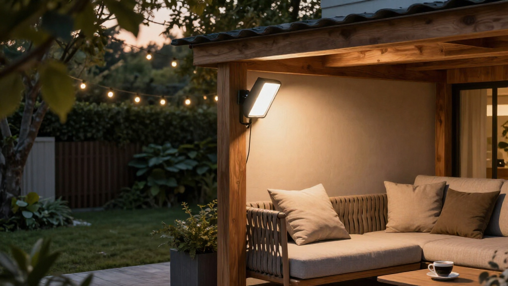 smart outdoor floodlight
