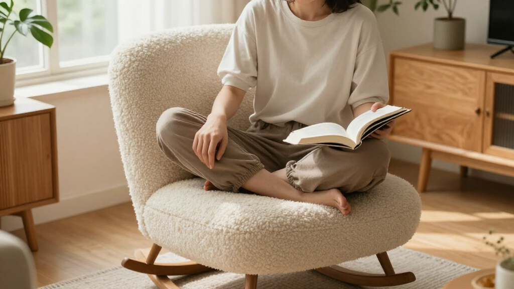 boucle reading chairs