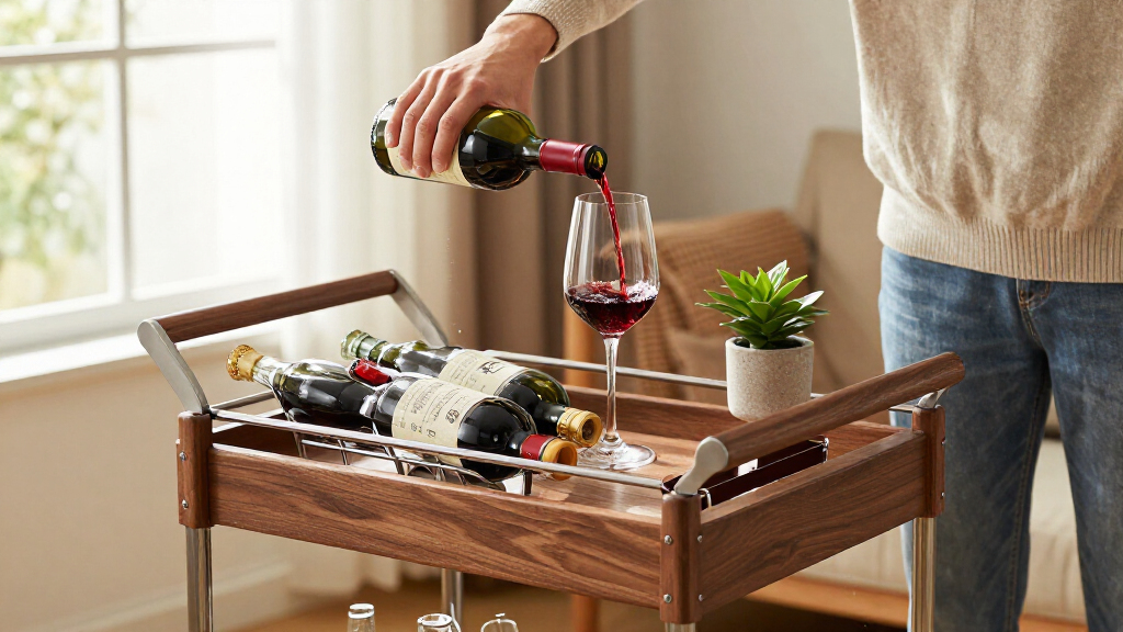 bar carts with wine storage