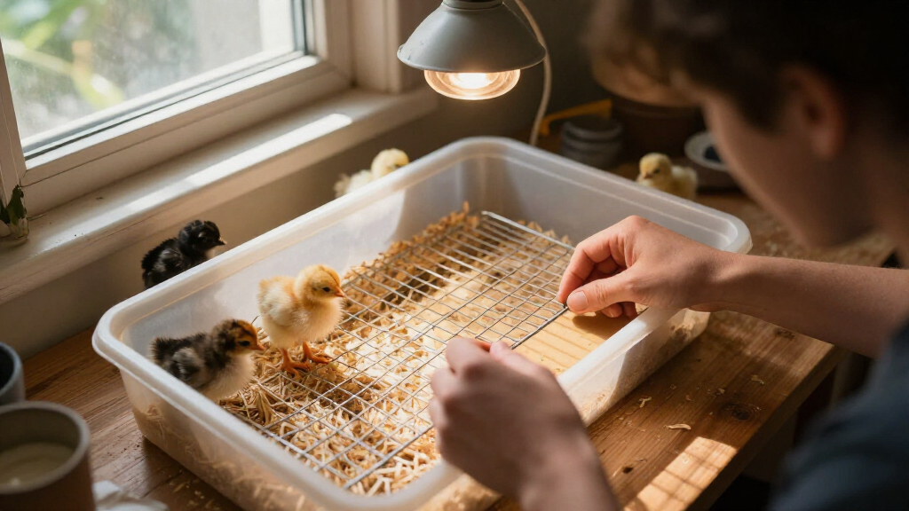 best chick brooder plate setup