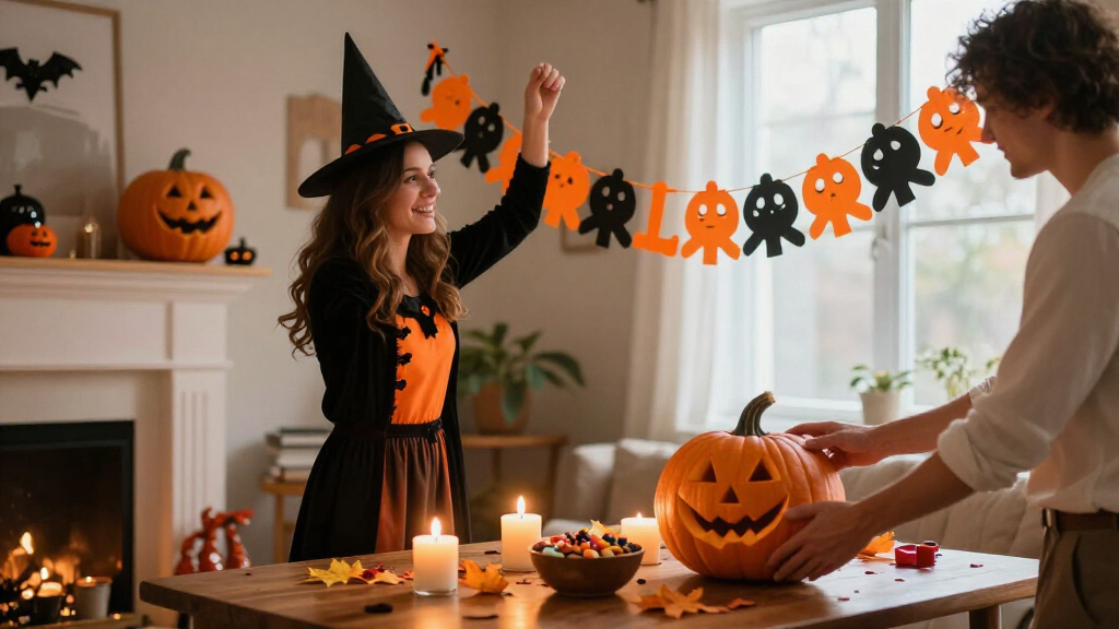 couples Halloween party decorations