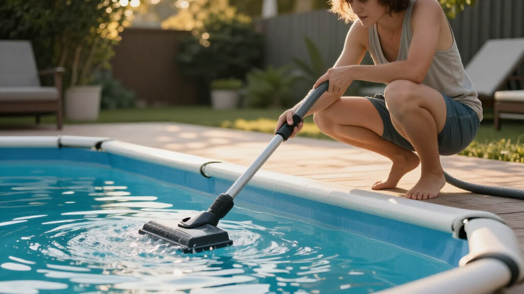 pool vacuum above ground