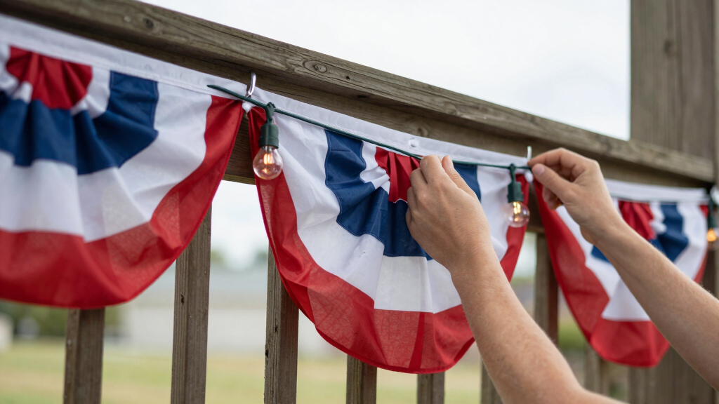 patriotic outdoor string lights