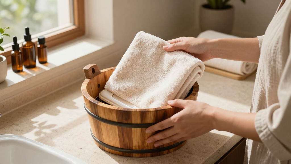best towel warmer bucket for spa setup