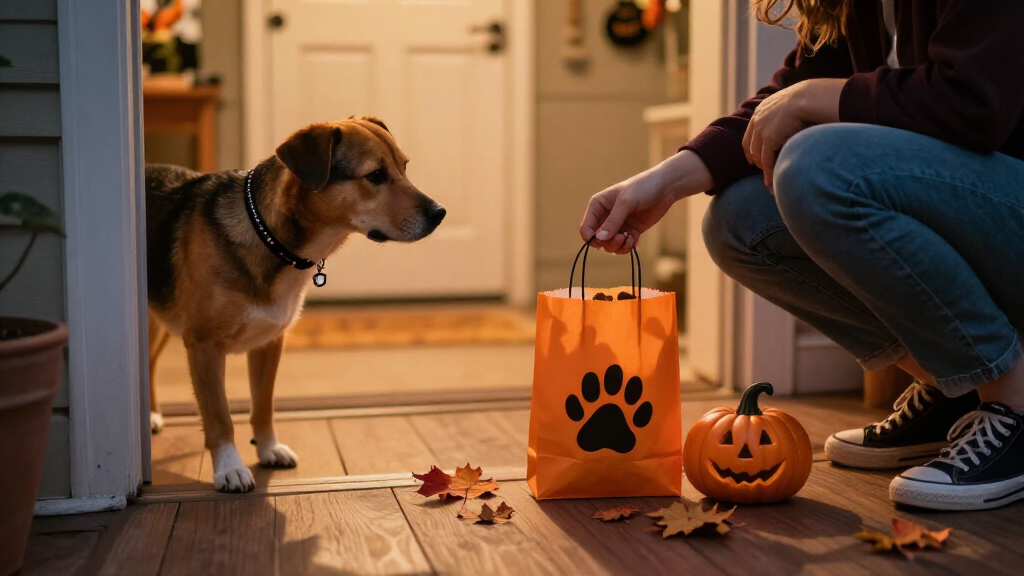 Halloween pet treat bags