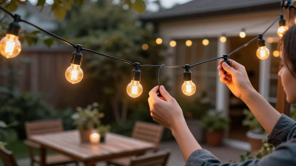 commercial outdoor string lights