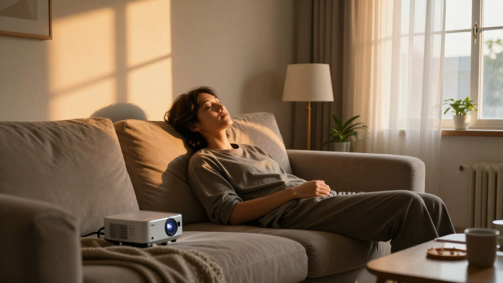 relaxing scene projector for living room